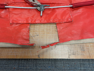 Damaged Engine Cover